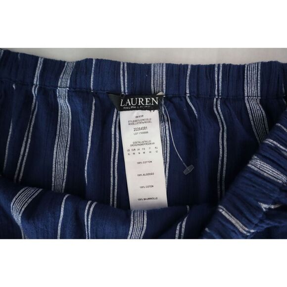 Lauren Ralph Lauren Women Sz XL Blue Stripe Off-the-Shoulder Cover-Up Dress - Picture 4 of 10